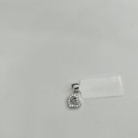 Sterling Silver Sparkling Textured Heart Pendant