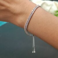 Sleek Silver Bolo Bracelet