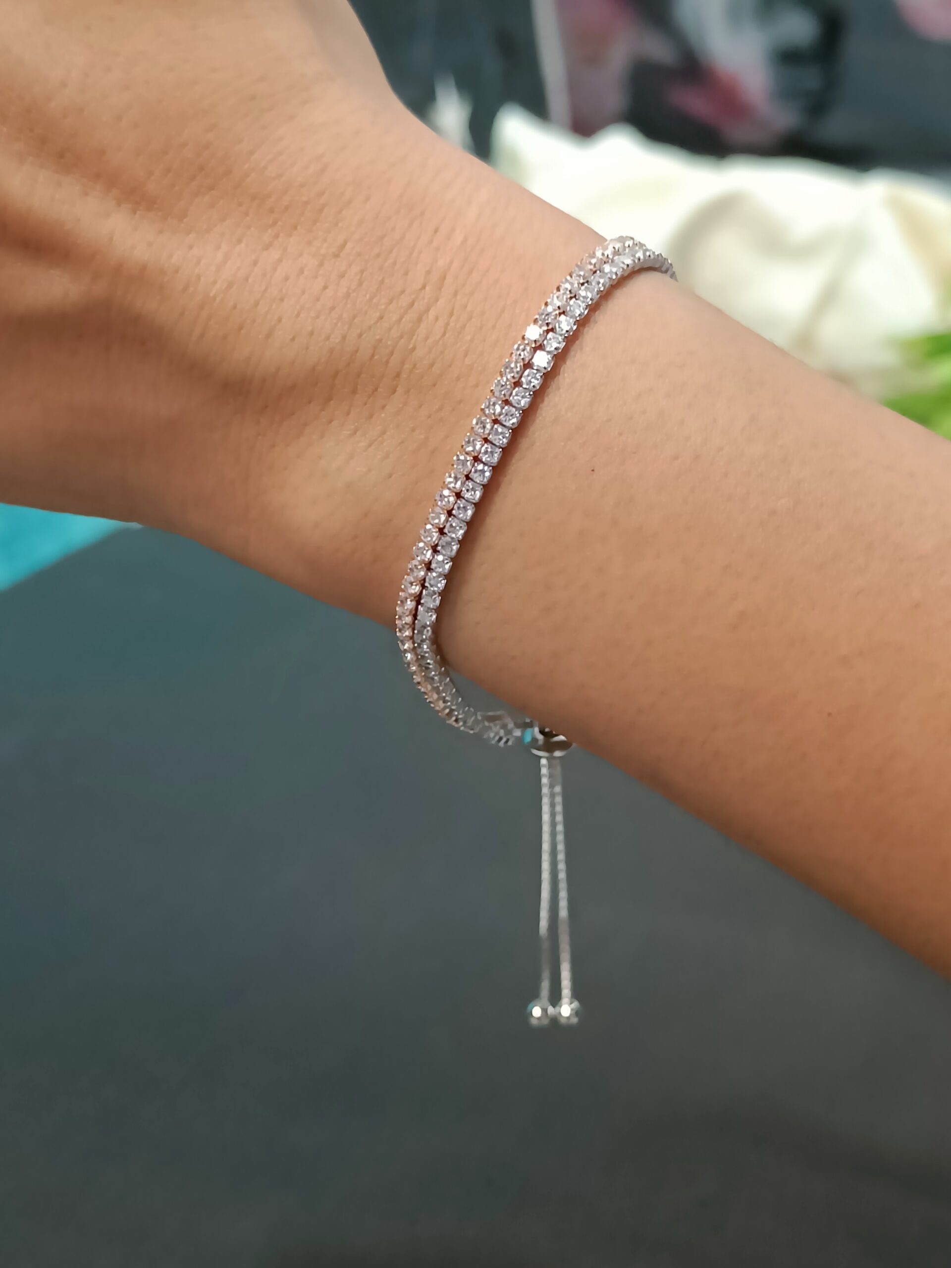 Sleek Silver Bolo Bracelet