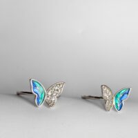 925 Sterling Silver Adjustable Butterfly Toe Ring (Pair)