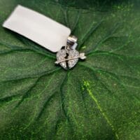 925 Sterling Silver Cupid's Arrow Heart Pendant