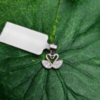 925 Sterling Silver Sparkling Grace Swan Pendant
